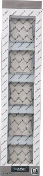 Рамка HausMark Alta 5-на горизонтальна білий SNG-FRG,SQ20G5-WH