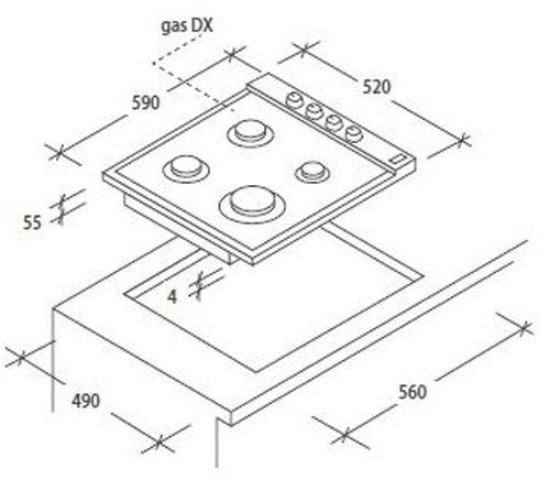Варочная поверхность Candy CLE 64 X