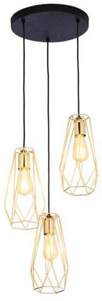 Светильник подвесной TK Lighting LUGO GOLD 3x60 Вт E27 золотой 2697 