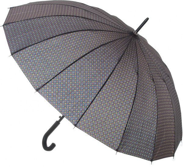 Зонт Калейдоскоп, трость, автомат синий 