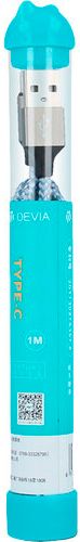 Кабель Devia Vogue USB - USB-C 1 м серый (6938595304330) 