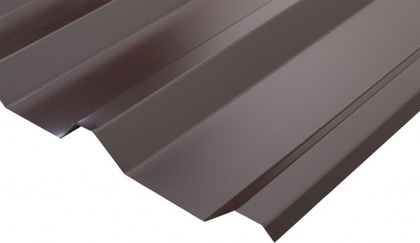 Профнастил глянцевий PSM H-35 1100x2000 мм RAL 8017 коричневий