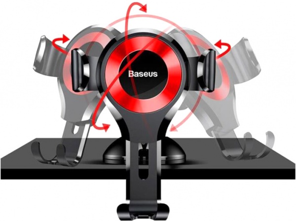 Тримач для телефона Osculum Black+red BASEUS SUYL-XP09 чорний із червоним