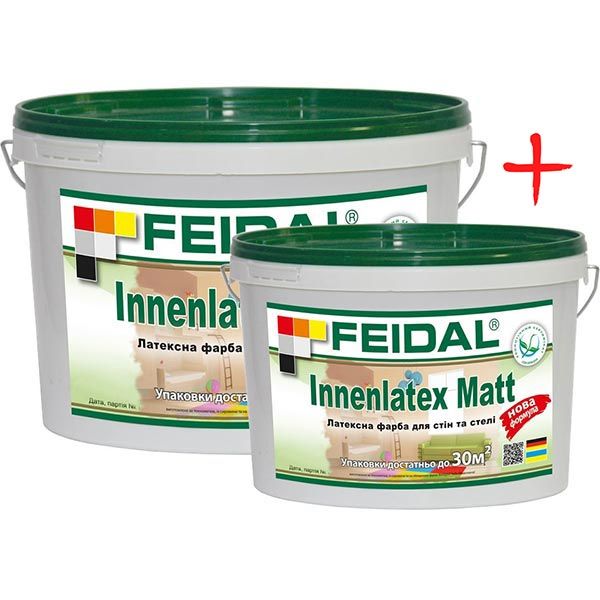 Комплект Feidal Innenlatex Matt 10 л + 2.5 л
