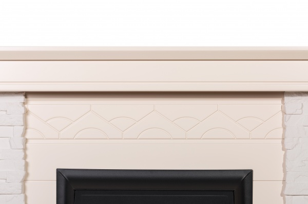 Камінокомплект ASTRA FLAME Честер white + HORTON BLACK