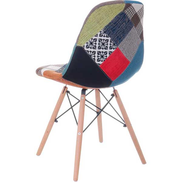 Стул Style patchwork натуральный/разноцветный