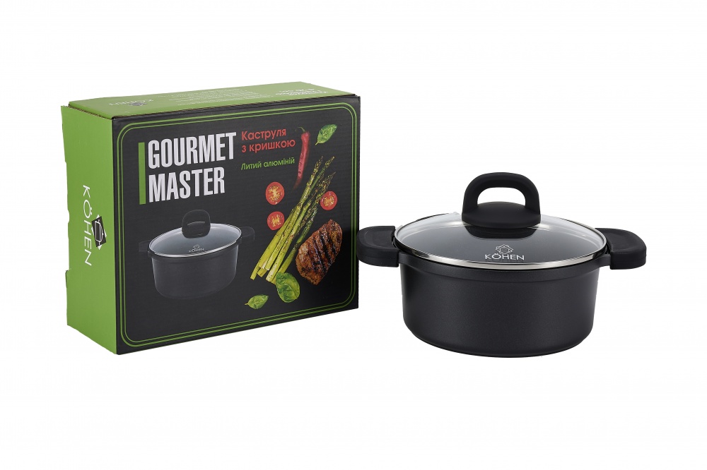Каструля з кришкою Kohen Gourmet Master 20 см KN91649