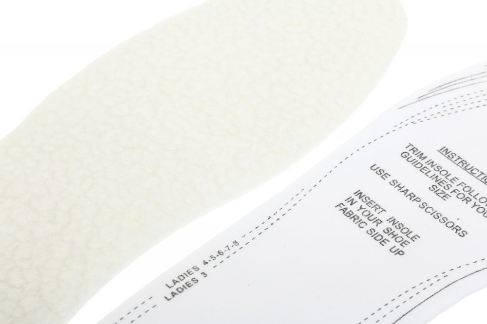 Стельки меховые универсальные р.37-46 белый