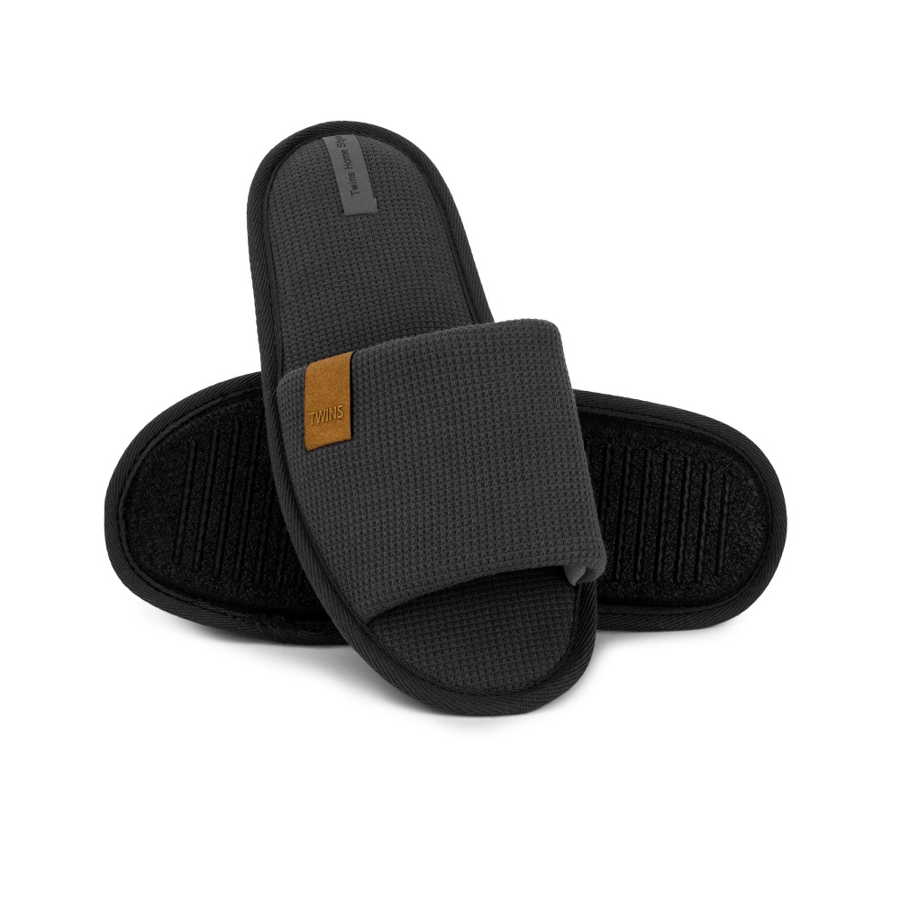 Тапки домашние Twins HS-VL вафельные 14189 р.44/45 графит