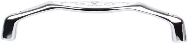 Меблева ручка D 15134.128 44478 128 мм хром/біла емаль Bosetti Marella