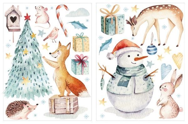 Декоративная наклейка Design stickers Возле елки 59,4х42 см