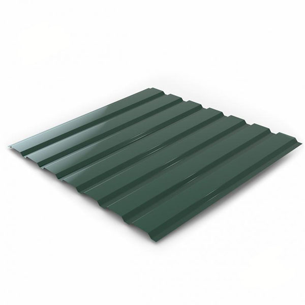Профнастил глянцевий PSM ПР-15А 1155x2000 мм RAL 6005 зелений