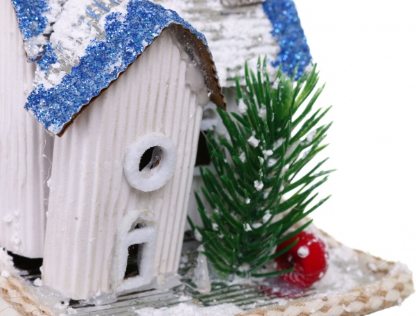 Елочная игрушка Домик 10 см HF20H08 