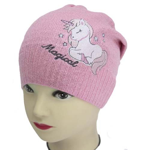 Шапка для девочек Luna Kids р.48-50 розовый 2274 