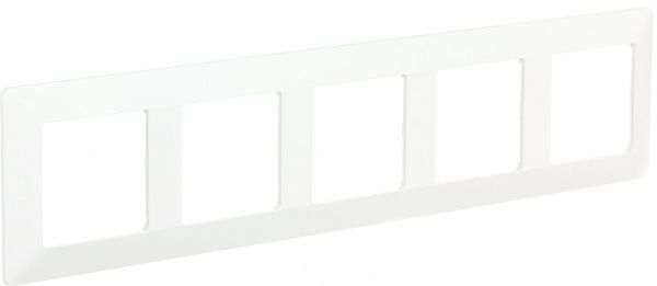 Рамка п'ятимісна Legrand Life універсальна білий 754005