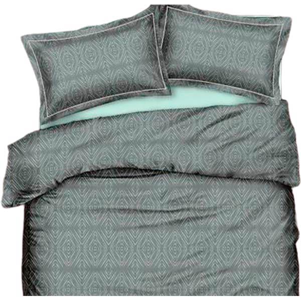 Комплект постільної білизни Rhomb 2 сіро-зелений La Nuit 