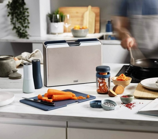 Набор мельниц для соли и перца серо-голубой 1000927 Joseph Joseph