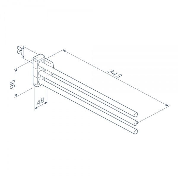Вешалка для полотенца AM.PM A9032722 Gem (вертушка)