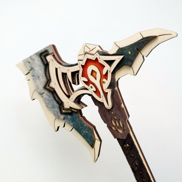Оружие игрушечное Сувенир Декор Топор Орк (WOOD PRINT)