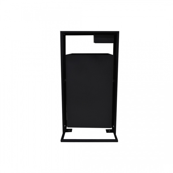 Урна уличная для мусора с пепельницей С2-50 50 л черный