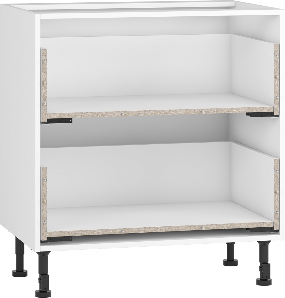 Тумба нижняя Грейд с 2-мя ящиками полного выдвижения V-6 Оптимум 800x870x522 мм белый