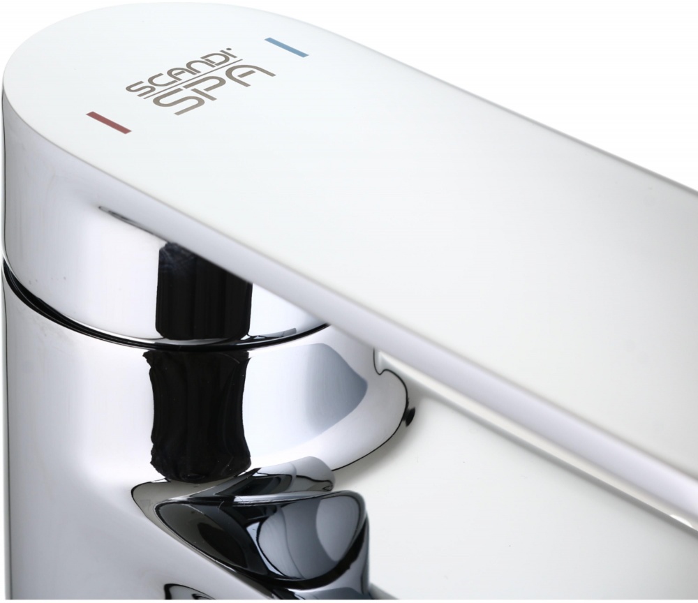 Смеситель для умывальника Lofn высокий хром