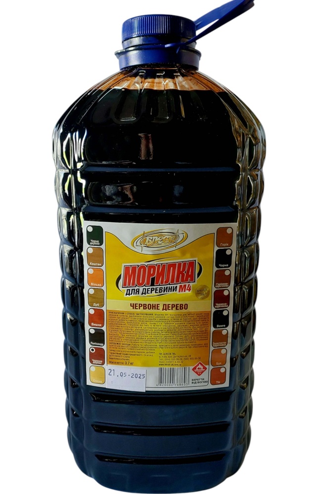 Морилка спиртовая Блеск М4 красное дерево мат 3,7 кг