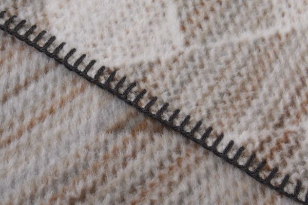 Плед Wohndecke Interweaved 150x200 см сірий/білий/коричневий Billerbeck 