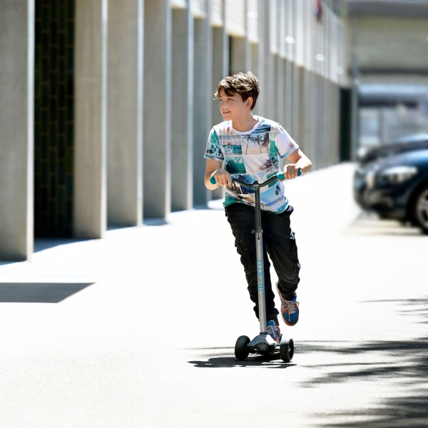 Самокат Micro Maxi PRO Deluxe аква серый MMD088 