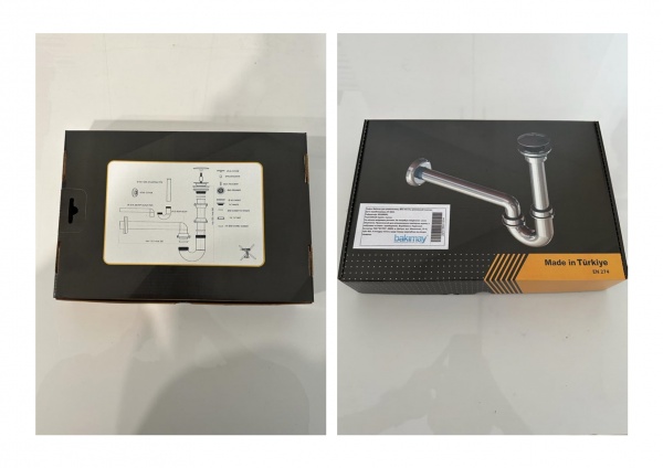 Сифон для умывальника Bakimay Ø32 mm 1¼