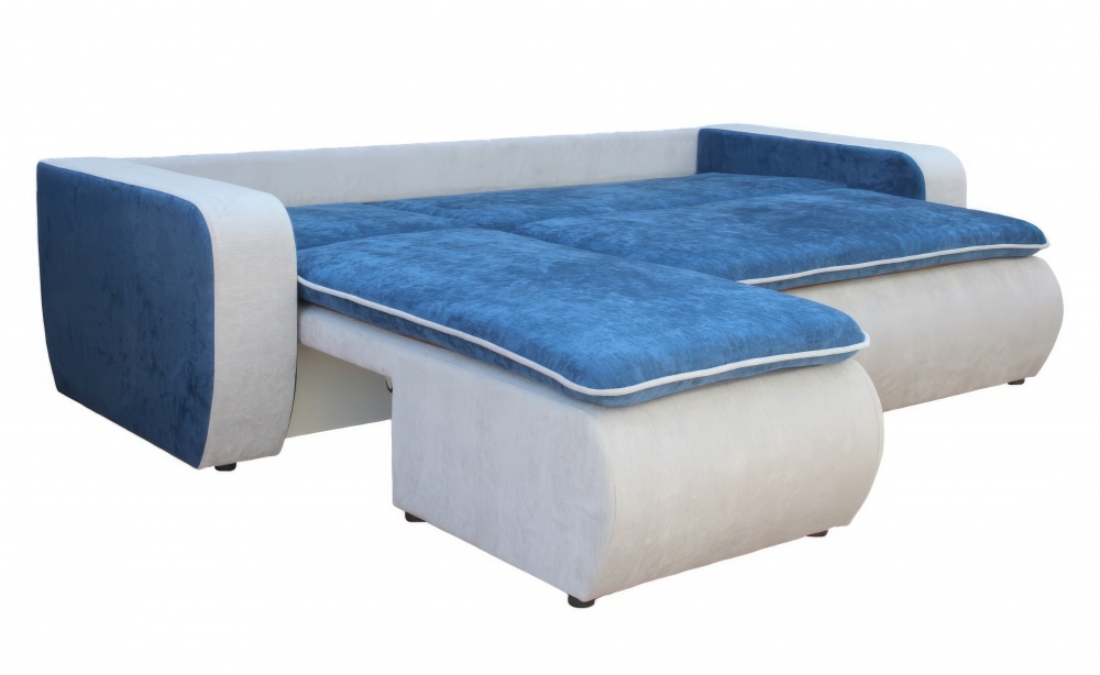 Диван кутовий Берегиня Матео синій 2560x2080x840 мм