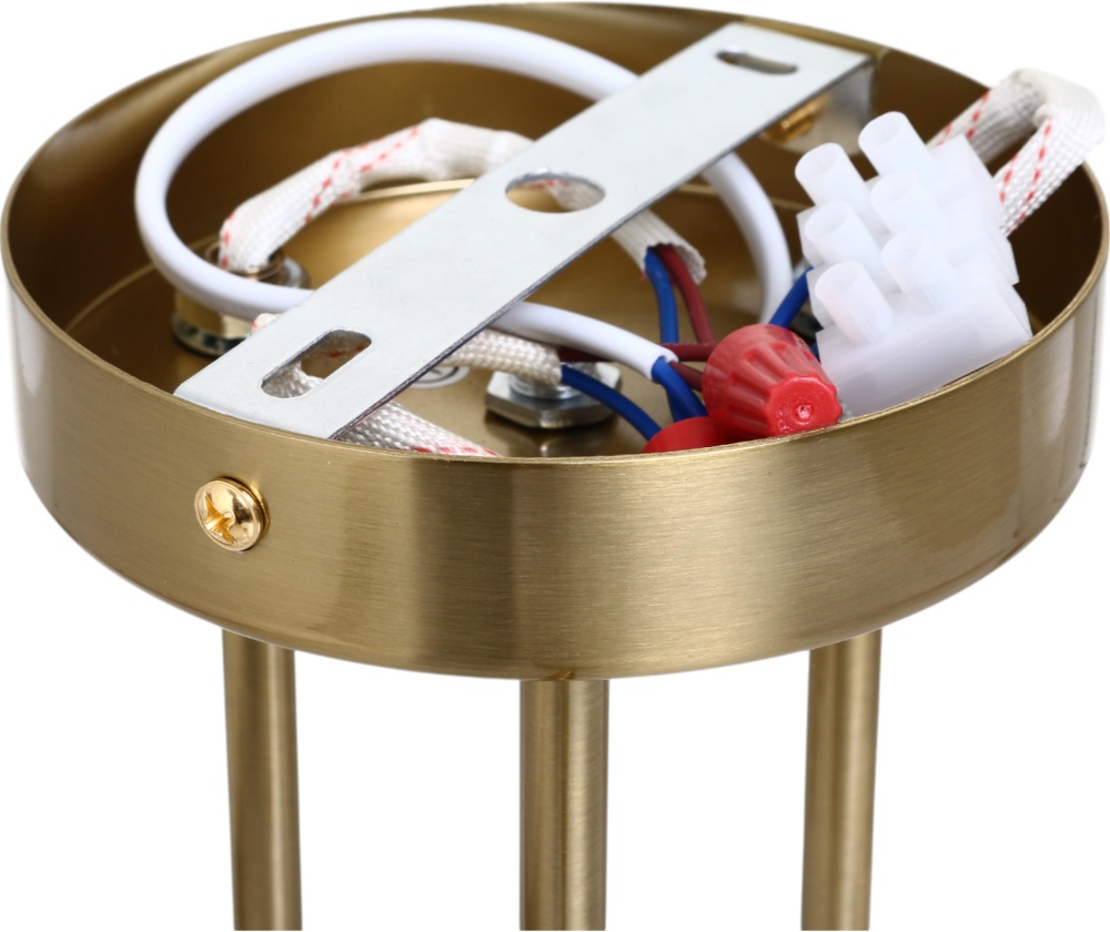 Люстра потолочная Sensio Gavr 3x40 Вт E27 белый с золотистым LS-07304/3WG-E2740W