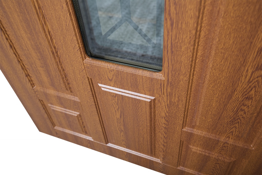 Дверь входная Abwehr MG3 (487+487)(Vс)(СПЗ)(К55) 096L(ЗД+РТ)+(ЗД) NEW дуб золотой 2050x960 мм левая