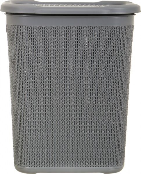 Кошик для білизни Ucsan Plastik темно-сірий