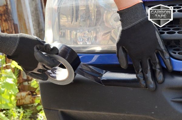 Армована стрічка CARBON TAPE надміцна Industrial 48x10 м чорний