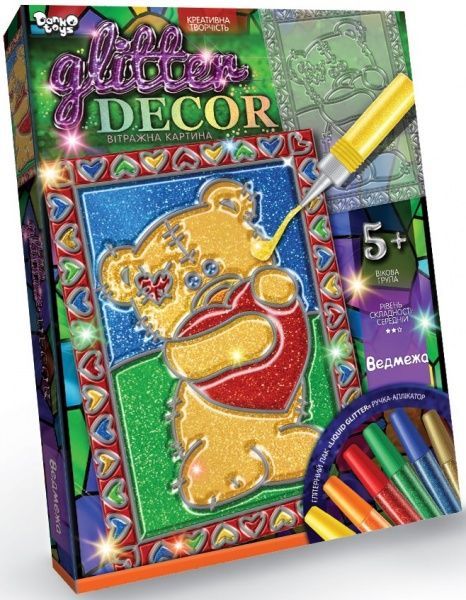 Набір для творчості Danko Toys GLITTER DECOR укр. (18) в асортименті