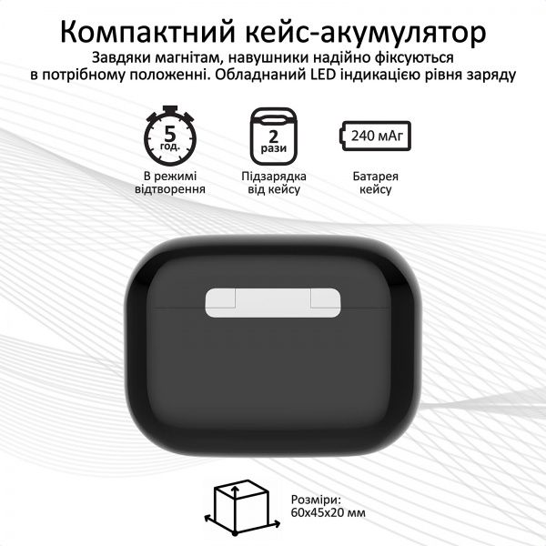 Навушники Promate Harmoni Bluetooth 5 black (harmoni.black) 