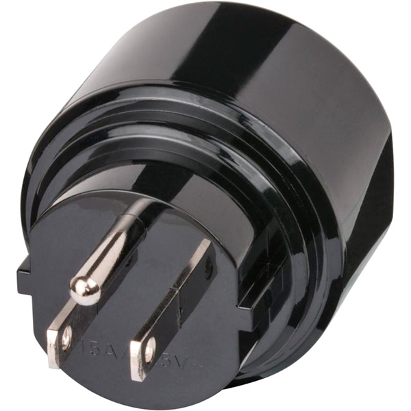 Переходник Brennenstuhl с заземлением 1 гн. черный 1508550 