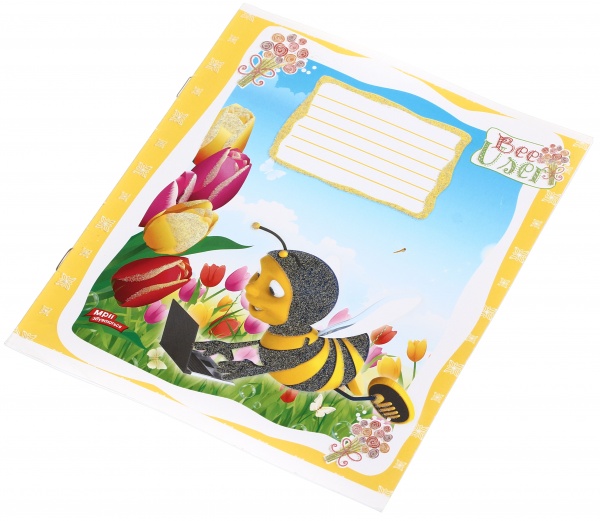 Зошит шкільний з глітером 12 аркушів у лінійку в асортименті Мрії збуваються