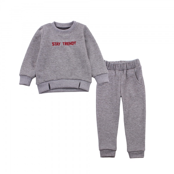 Комплект для дівчаток Фламінго р.110 сірий 454-323 