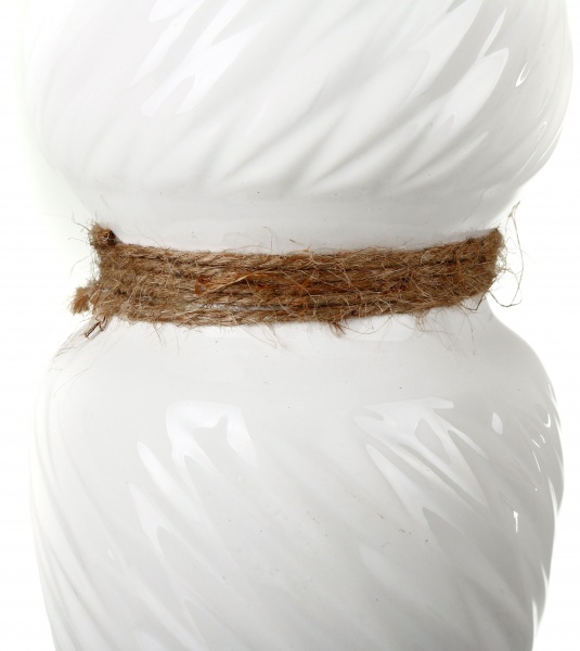 Ваза керамічна Rope DLP19606A-2 25 см біла 