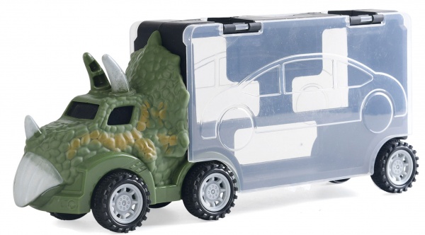 Ігровий набір Shantou Вантажівка-динозавр 3 фрикційні машинки 27x11,5x7 см SP1149929