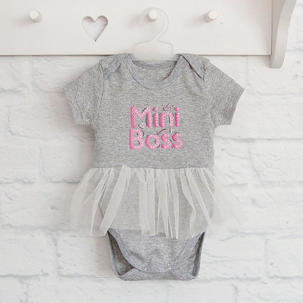 Боди для девочки Blanka р.80 серый 110196 