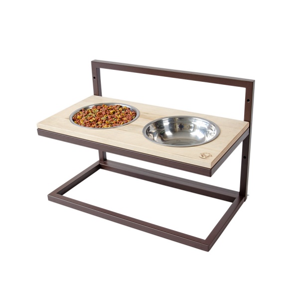 Миска подвійна 10 центів для Джека №5 M/L/XL 2х1250 мл коричневий