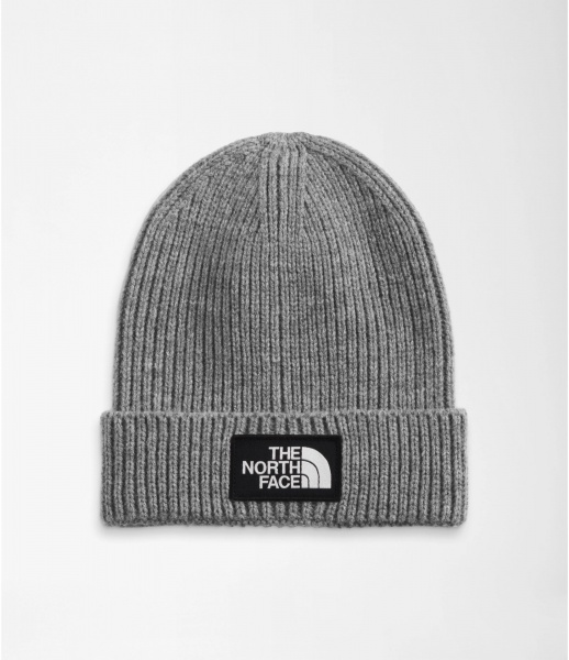 Шапка THE NORTH FACE TNF LOGO BOX CUFFED BEANIE NF0A3FJXDYY1 р.one size серый