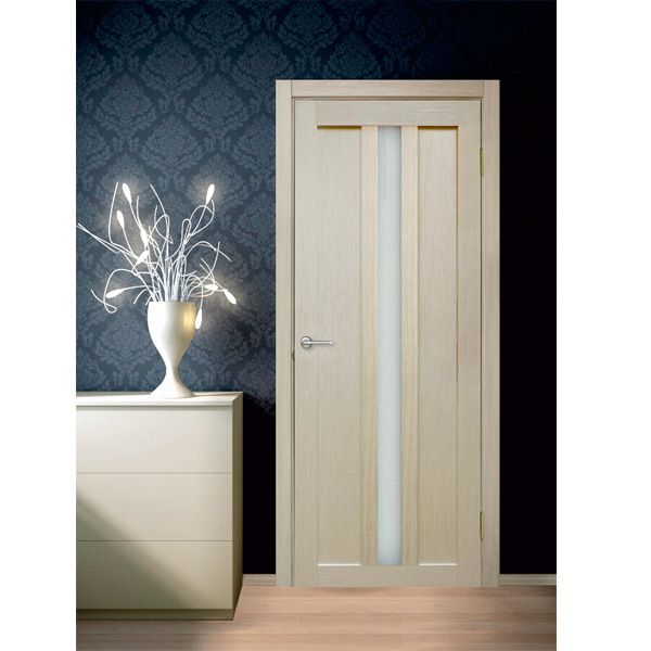 Дверне полотно ОМиС Ріміні 60 см сосна мадейра зі склом