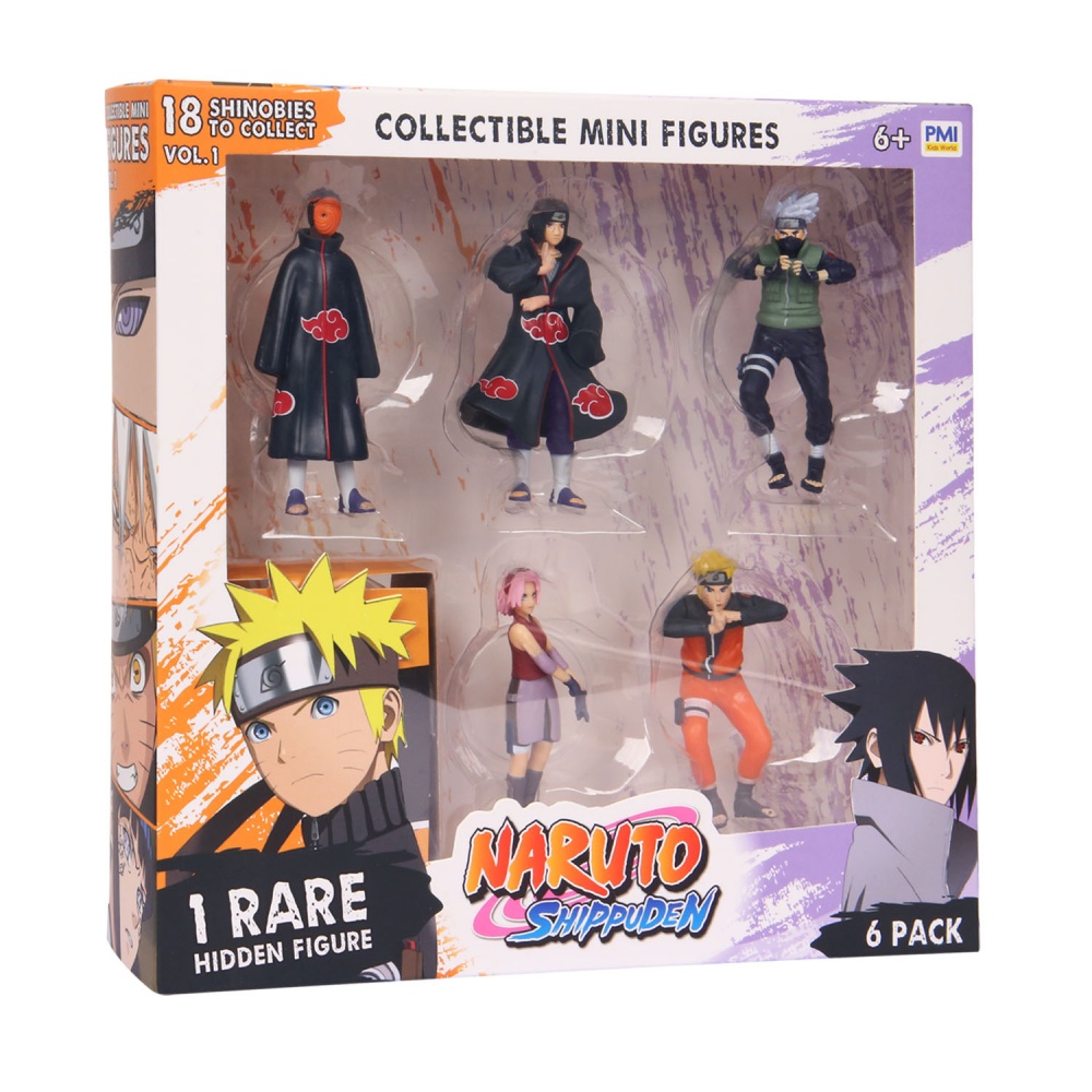 Игрушечный набор NARUTO Делюкс из 6 коллекционных фигурок (одна фигурка-сюрприз) NSH2060