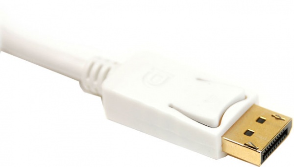 Кабель PowerPlant HDMI – DisplayPort 0,15 м білий (KD00AS1277) 