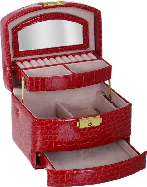 Шкатулка для украшений 2781 красная
