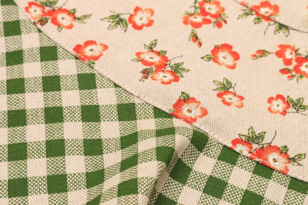 Фартук Lucy Оранжевые цветы + клетка La Nuit